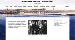 Desktop Screenshot of borssallskapet.se